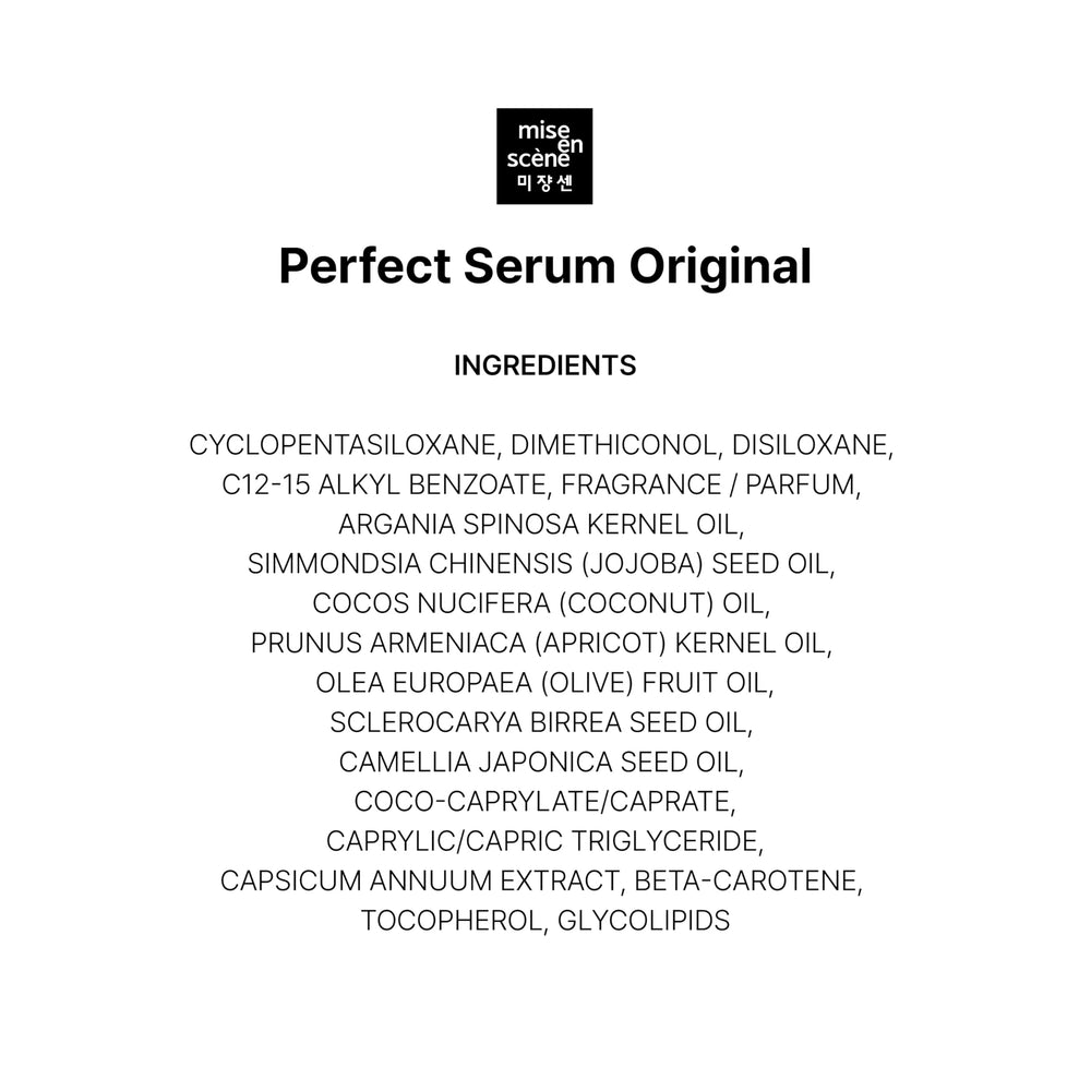Mise En Scene Perfect Serum Original argan oil nourishment blend