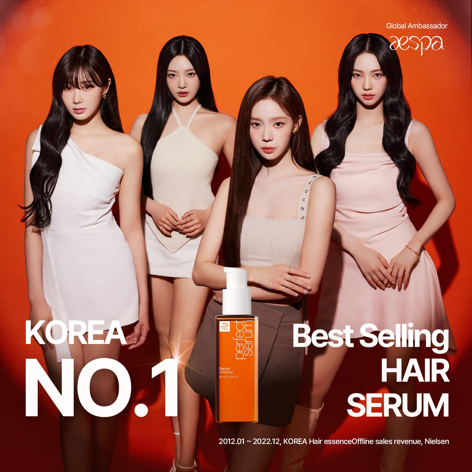 Mise En Scene Perfect Serum Original dropper detail frizz reduction visualization