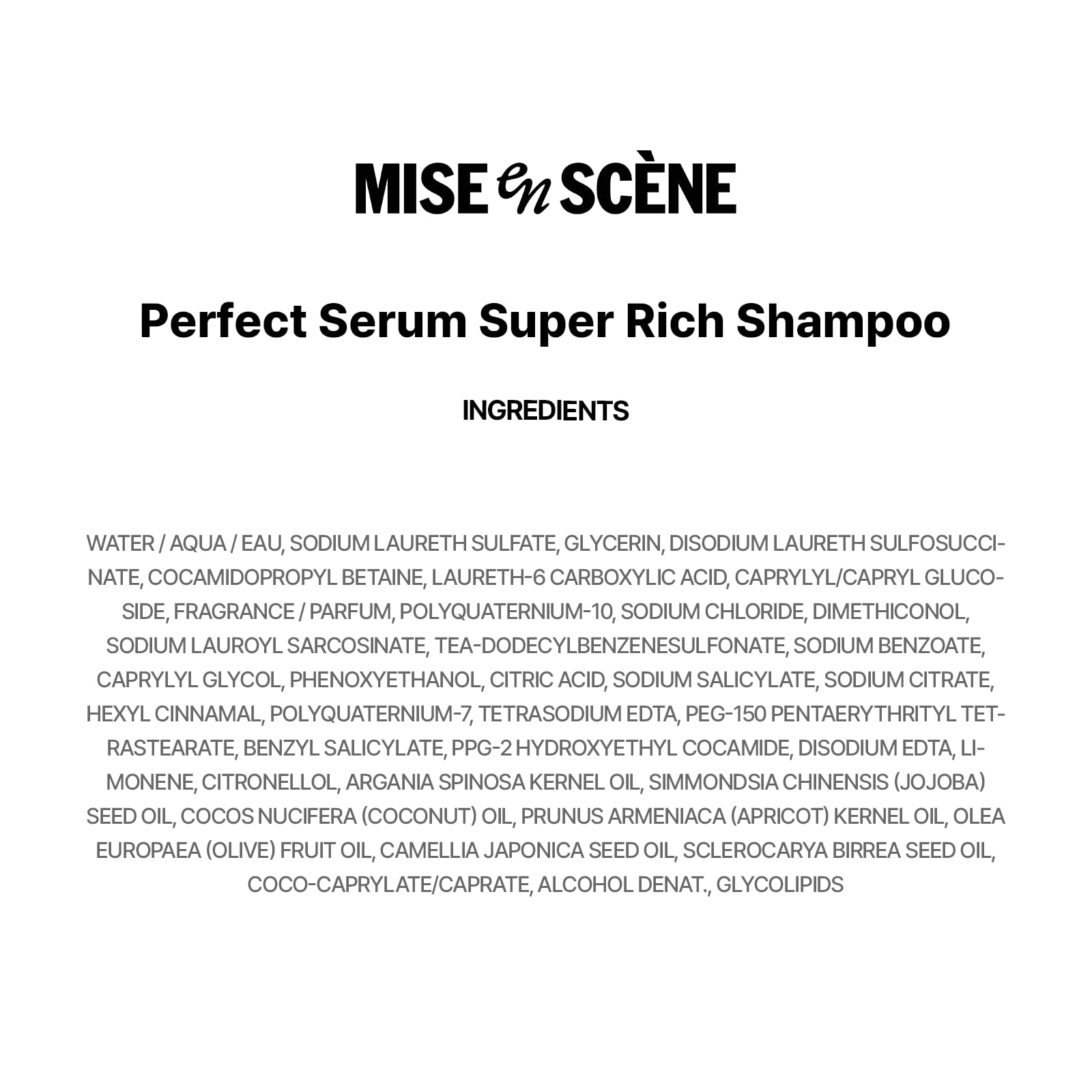 Mise En Scene lifestyle shot reveals smooth, glossy hair after use.