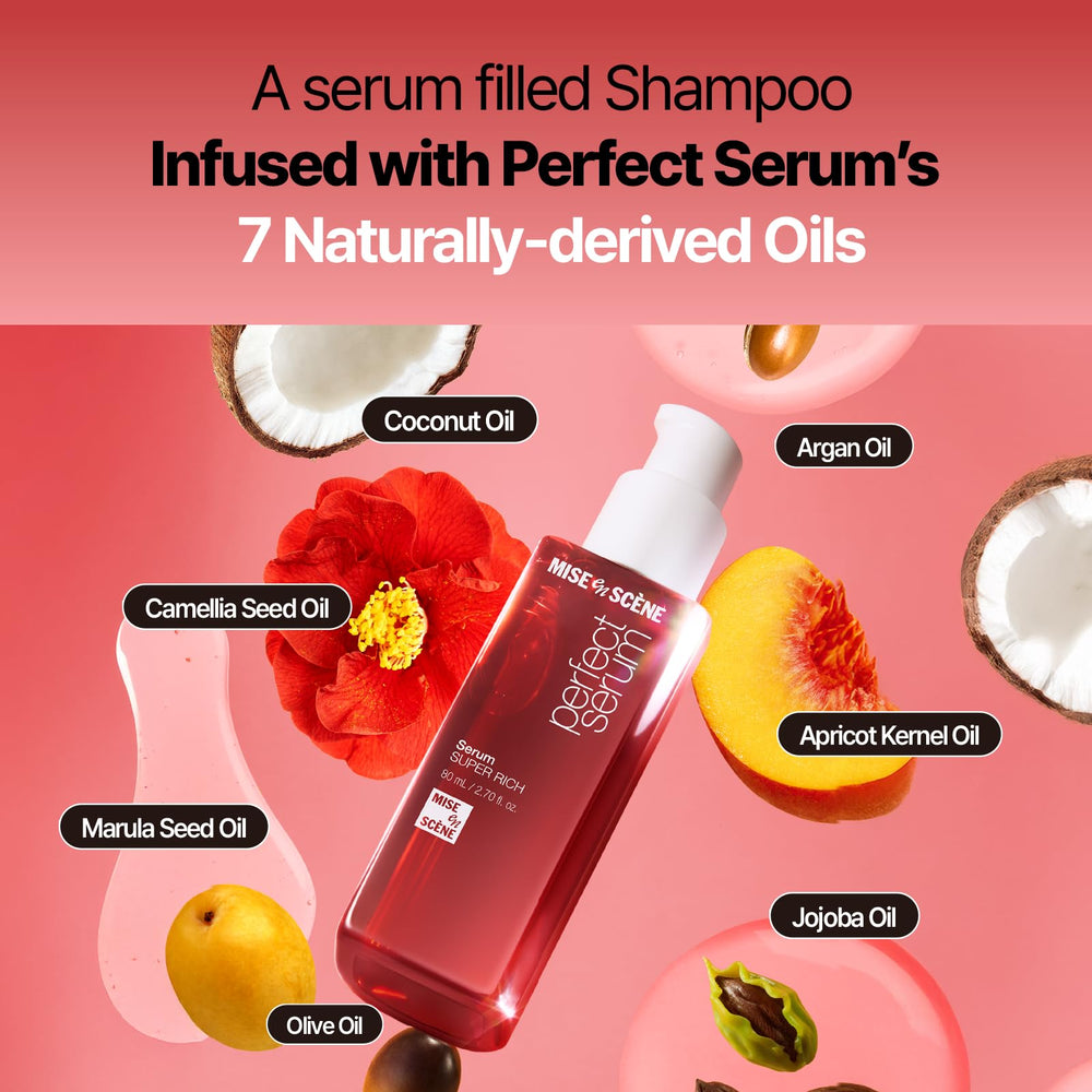 Mise En Scene scent note image hints at luxurious floral fragrance.