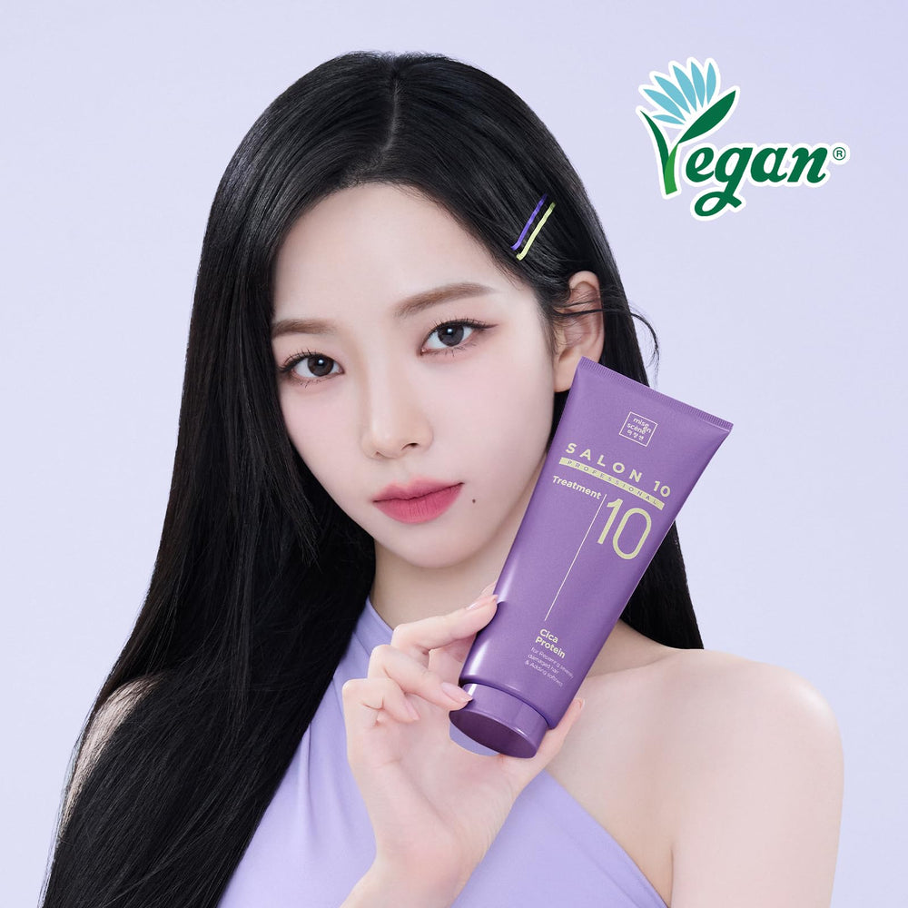 Mise En Scene Salon 10 balm texture application demonstrates smooth, residue-free delivery