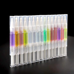 Miss Forever lavender oil pen application, precise tip for targeted cuticle care.