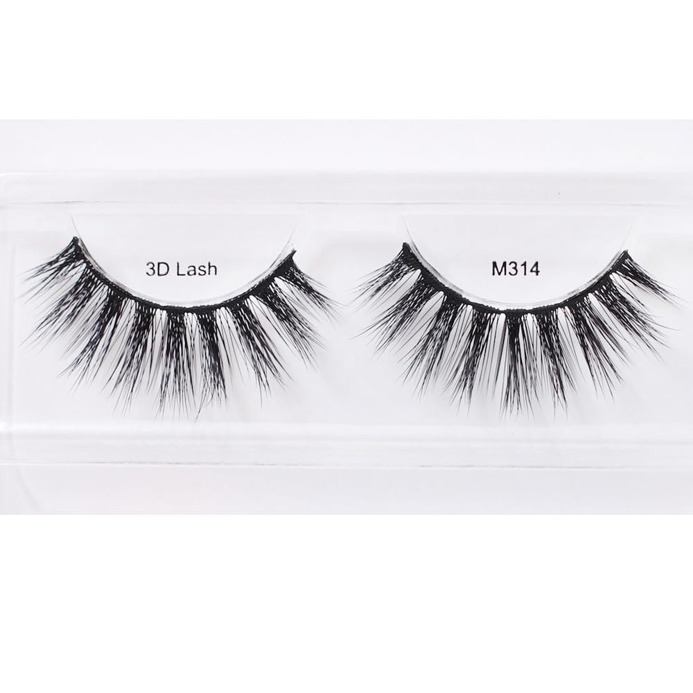 Miss Lashes M314 fascinating curl close-up suggests dramatic yet natural lashes for daily use.