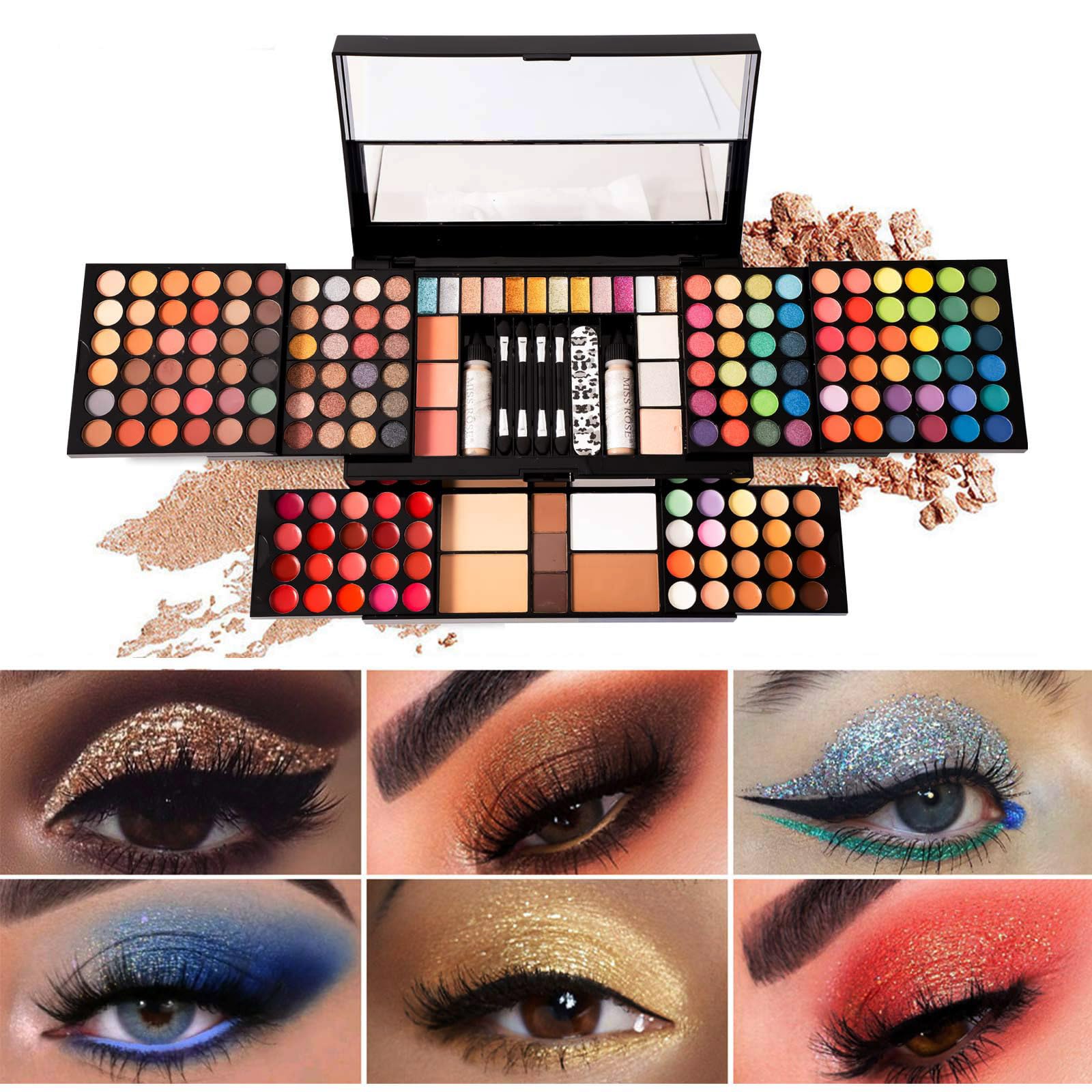 Miss Rose M 187 Colors palette cosmetic sponge for smooth blending
