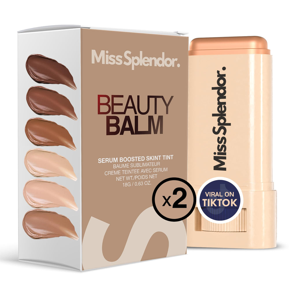 Miss Splendor Beauty Balm Skin Tint 2 Pack Shade 3 for on-the-go shade matching.