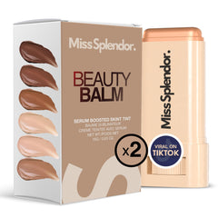 Miss Splendor Beauty Balm Skin Tint 2 Pack Shade 3 for on-the-go shade matching.