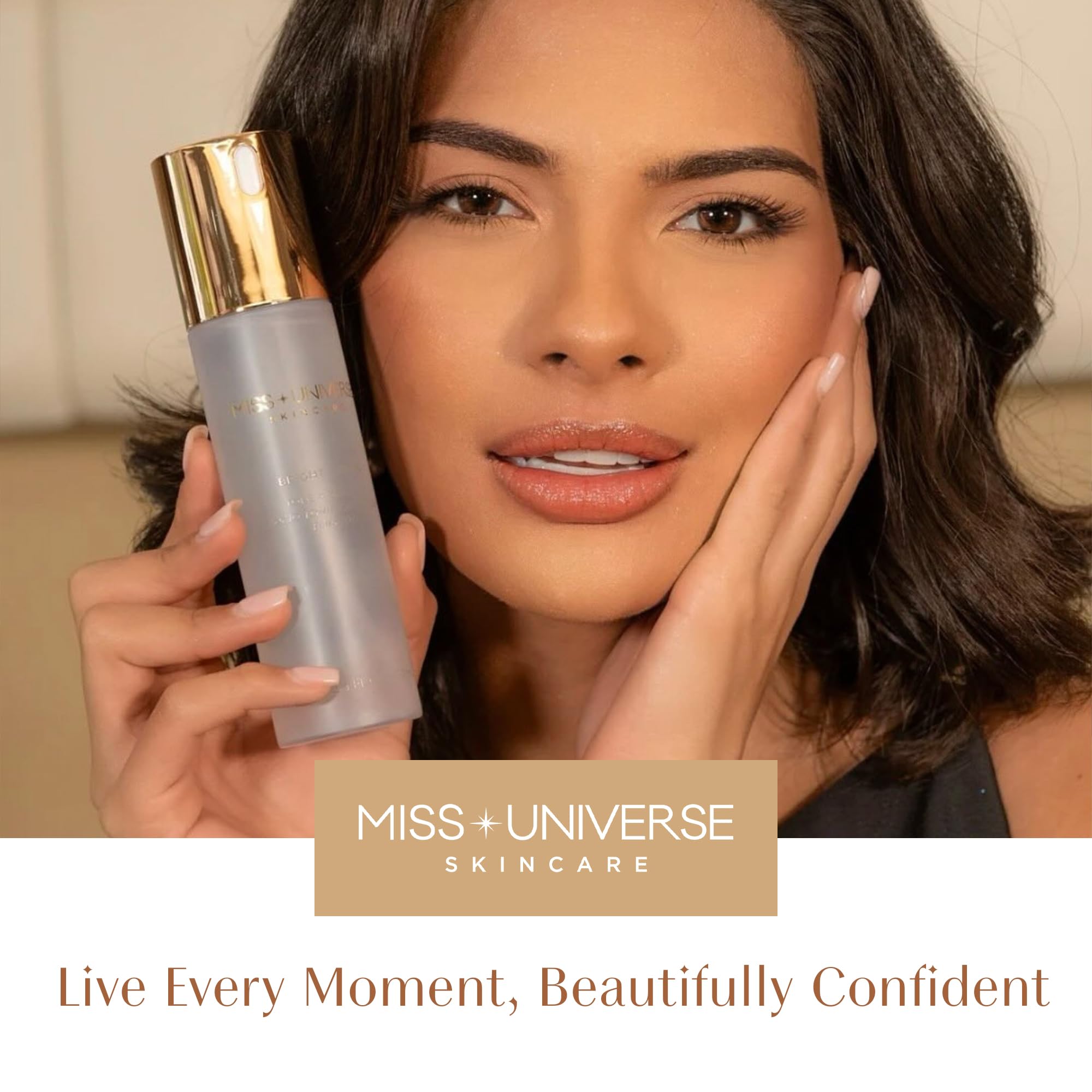Miss Universe Skincare Bright Lights Toner packaging box for premium experience