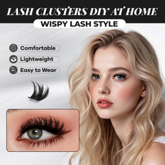 MissAiry D-curly lash clusters add volume with a seamless band