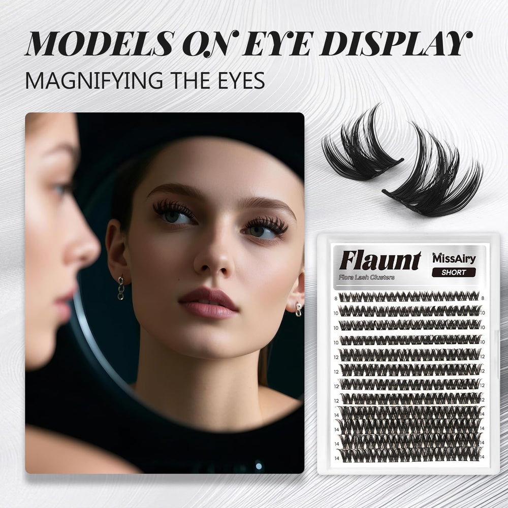 MissAiry wispy crisscross clusters add dimension without clumps for natural or dramatic looks.