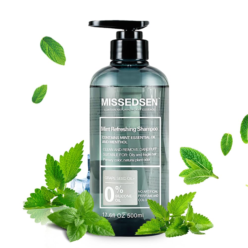 MISSEDSEN beard wash organic mint bottle ready for daily cleansing