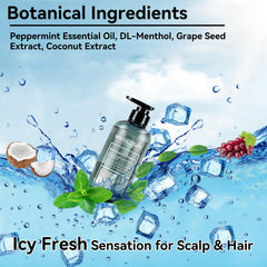 MISSEDSEN mint shampoo foam close-up highlighting rich cleansing lather