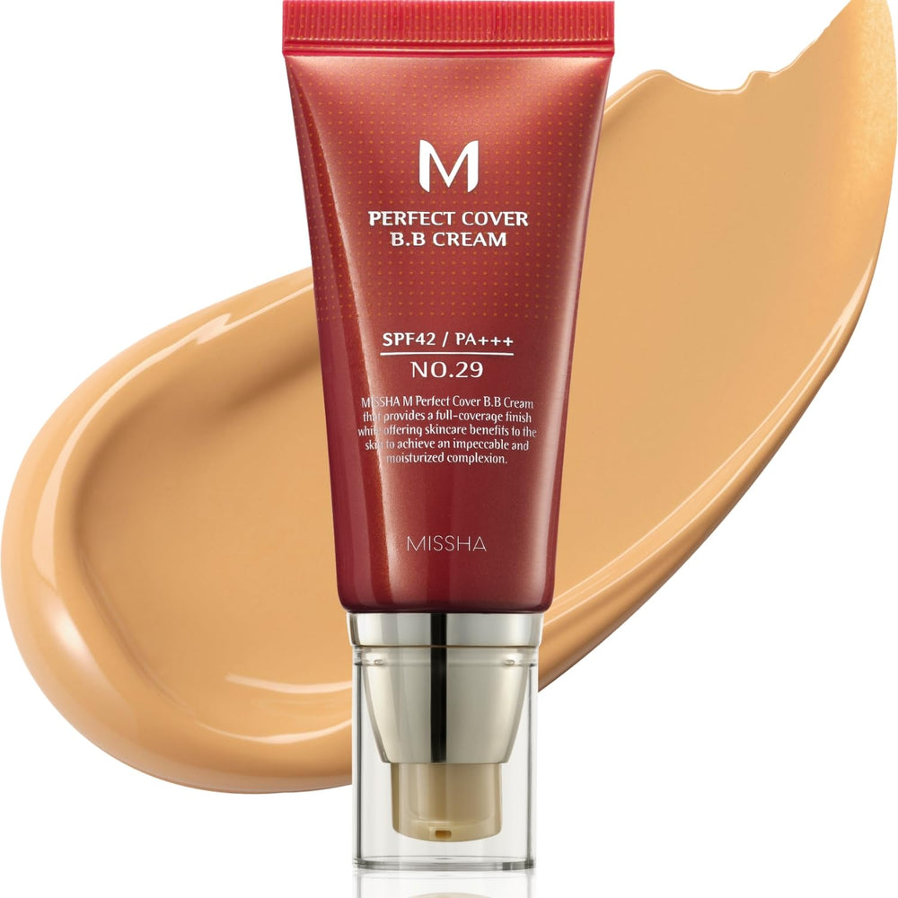 MISSHA M Perfect Cover BB Cream No.29 caramel beige tube front for daily wear