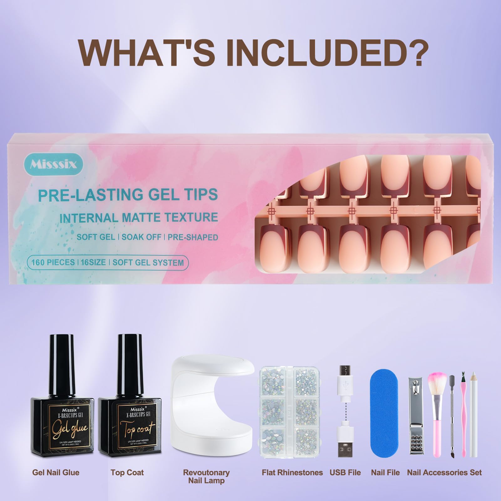 Misssix easy-application guide for DIY nail art at home.