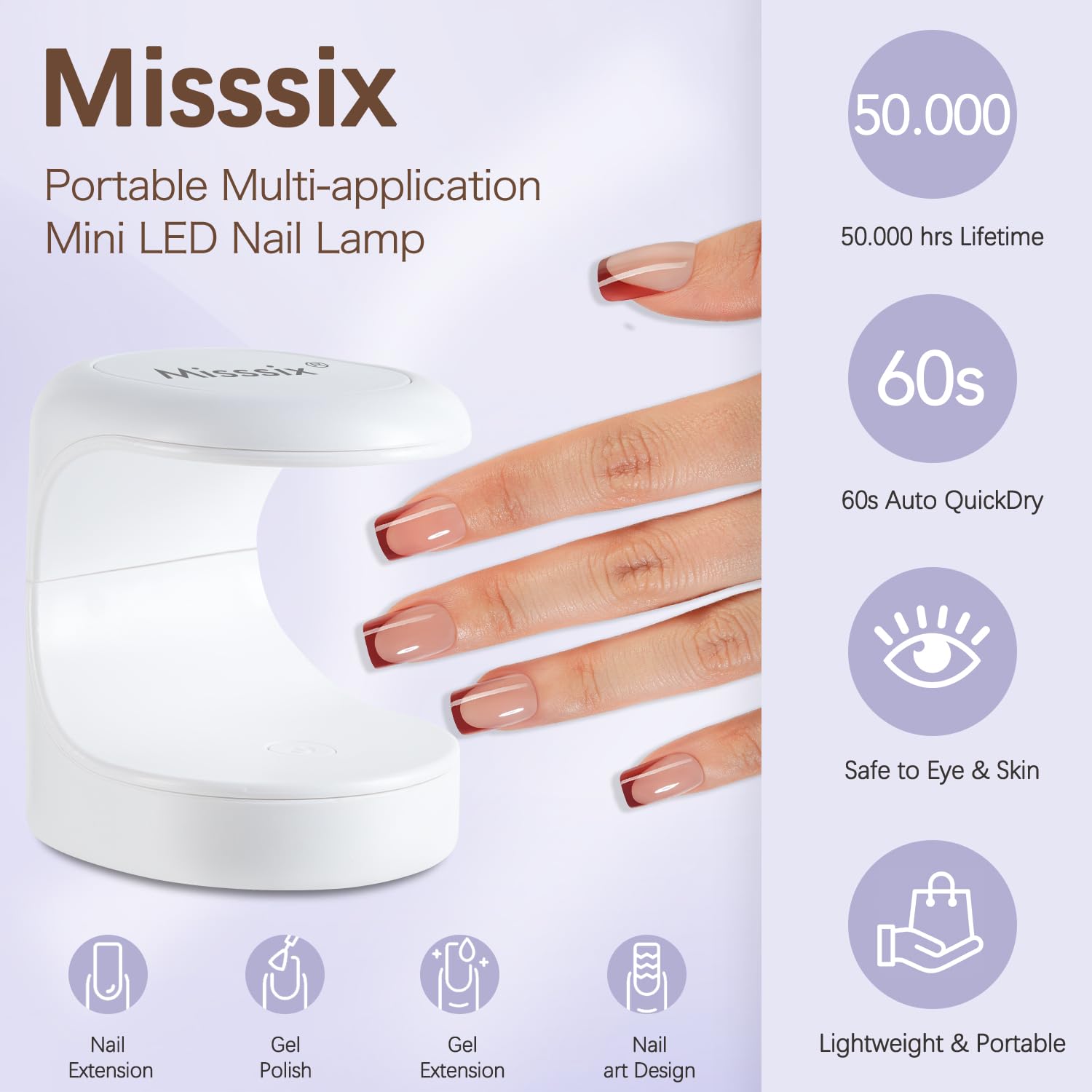 Misssix beginners accessories support easy at-home nail art.
