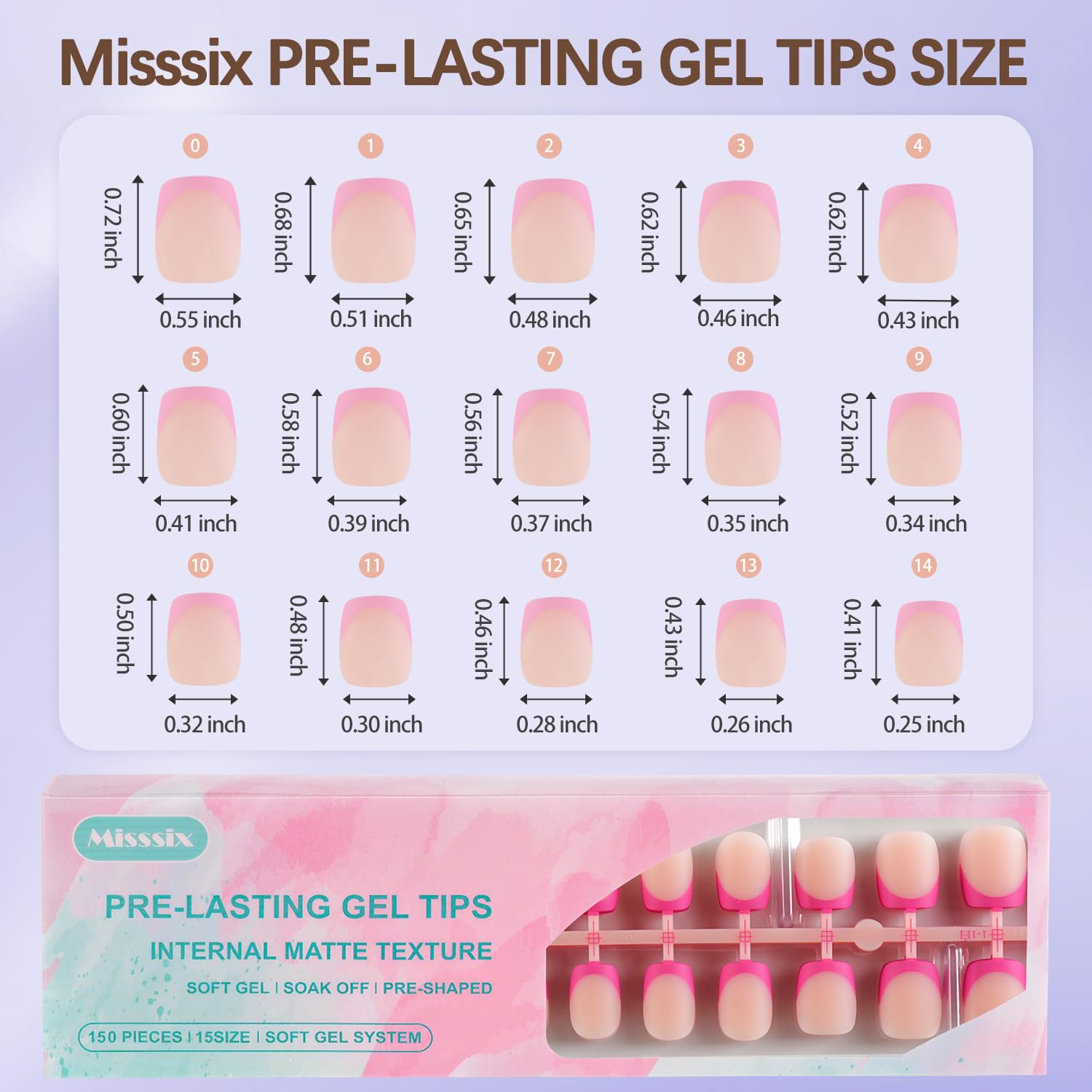 Misssix nail glue and top coat bottles for durable results