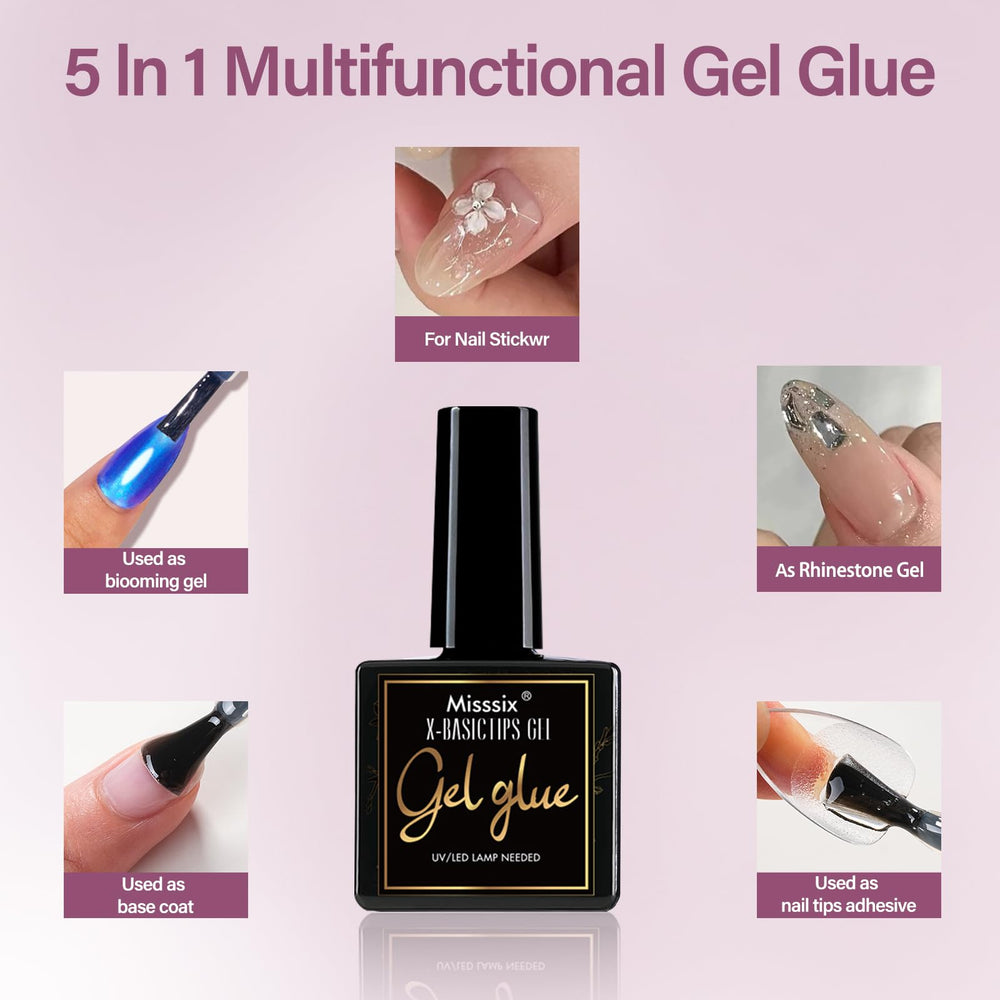 Misssix trace-free nail tips design reduces visible seams on nails.