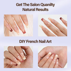 Misssix XBASICTIPS natural-fit tips align from cuticle to edge for seamless wear.
