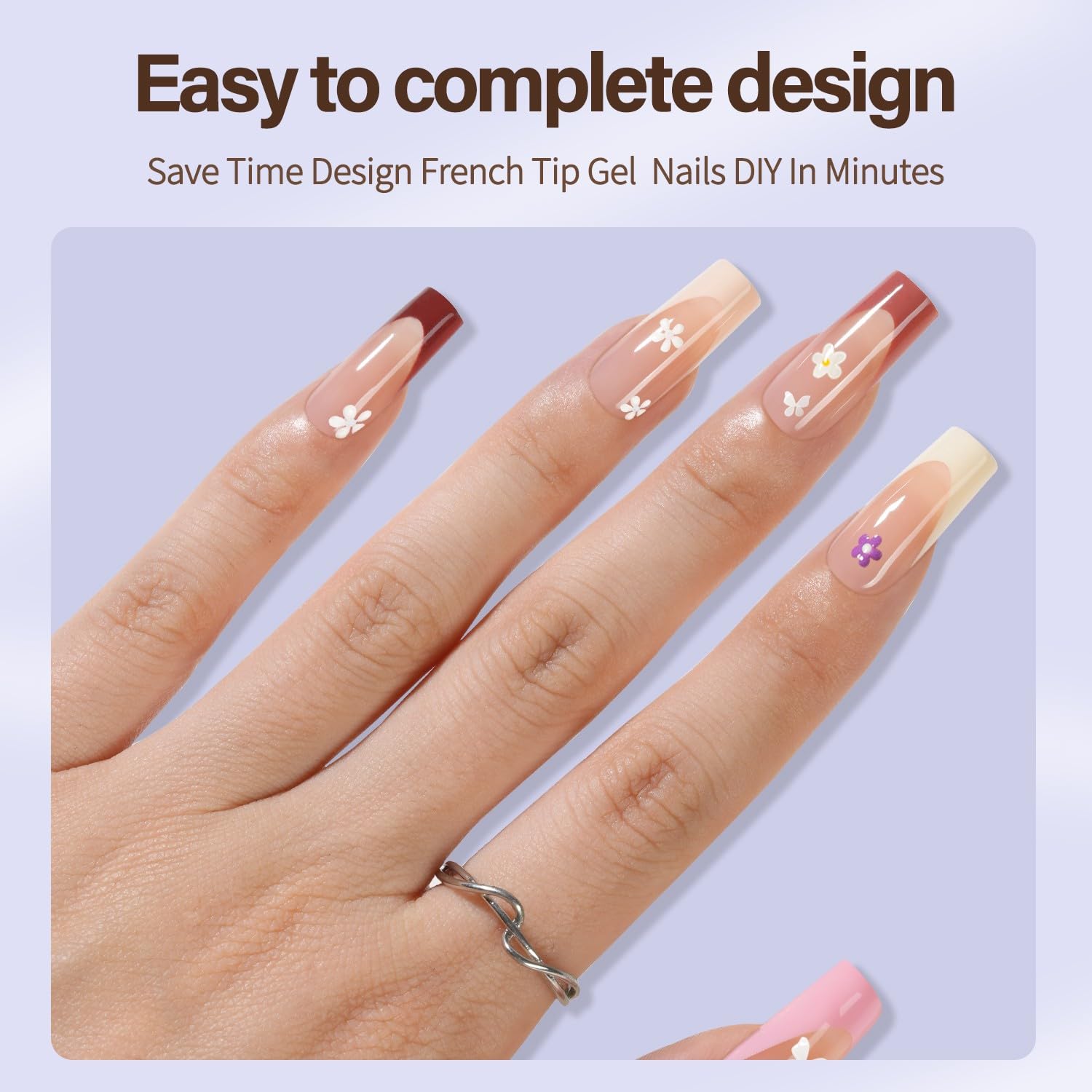 Misssix XBASICTIPS frosted matte texture enhances adhesion and keeps tips secure.