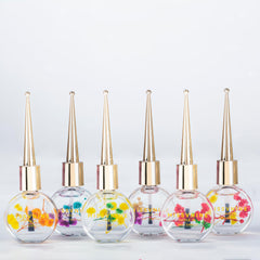 MISSVNINE Vitamin E enriched cuticle oil 6-pack bottle close-up for hydrated cuticles.