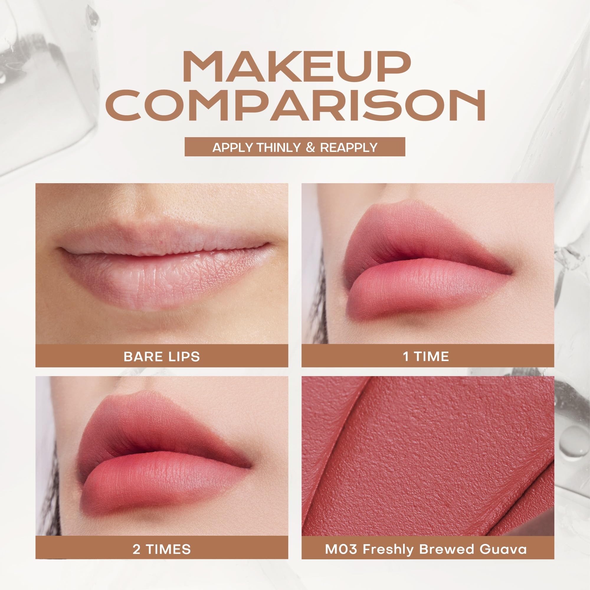 Apply solo for natural color or layer for added shine