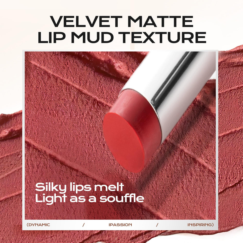 Mistine Thai Latte Lipstick hydrating formula supports comfortable wear on lips.