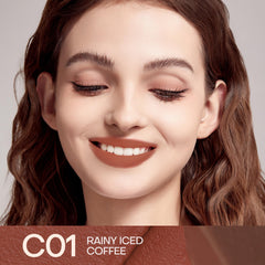 Mistine Thai Latte Lipstick swatch showcases rich color with a soft matte finish.