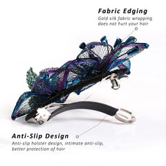 Mistofu daily wear elegant barrette adds a refined touch.