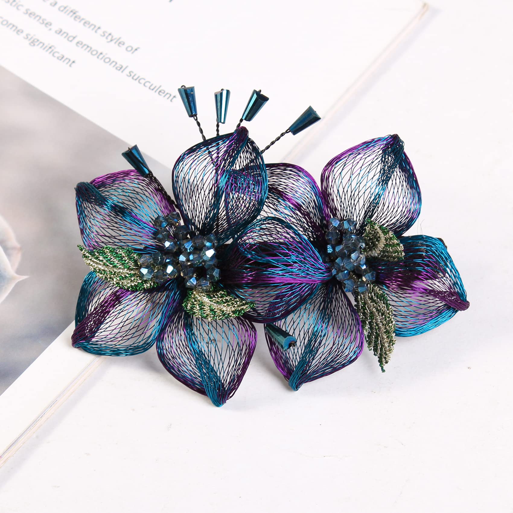 Mistofu party-ready barrette paired with a festive outfit.
