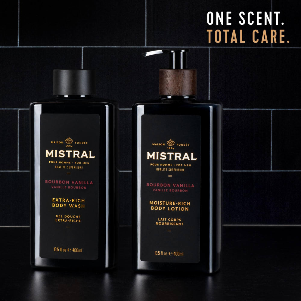 Mistral daily-use grooming lotion ideal for everyday moisture.