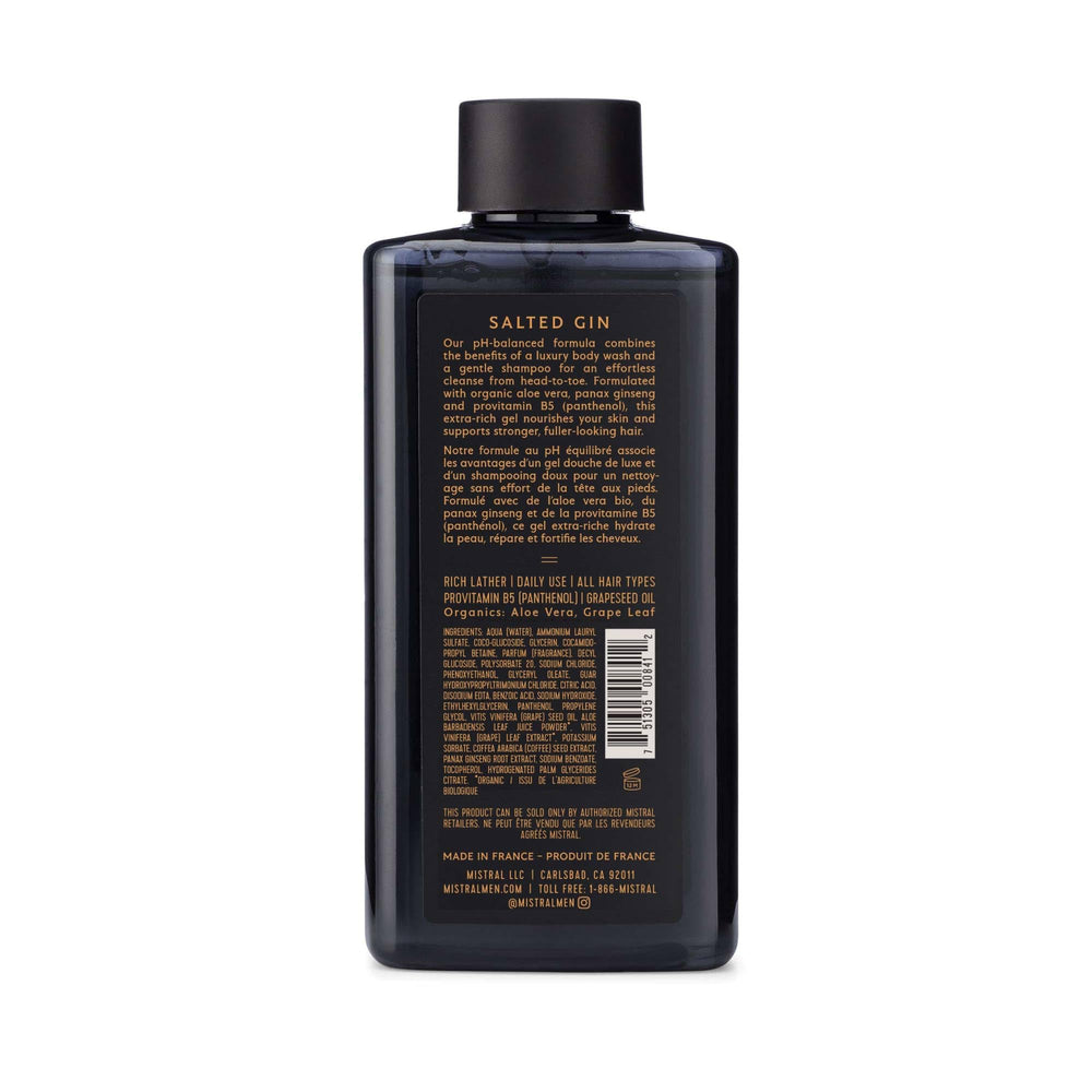 Mistral Salted Gin bottle pour evokes crisp aroma during showers