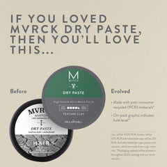 MITCH Dry Paste Texture Clay jar demonstrates compact formula for all hair types.