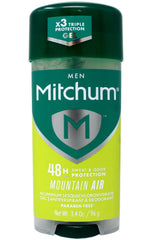 Mitchum Advanced Gel Mountain Air bottle front for all-day freshness