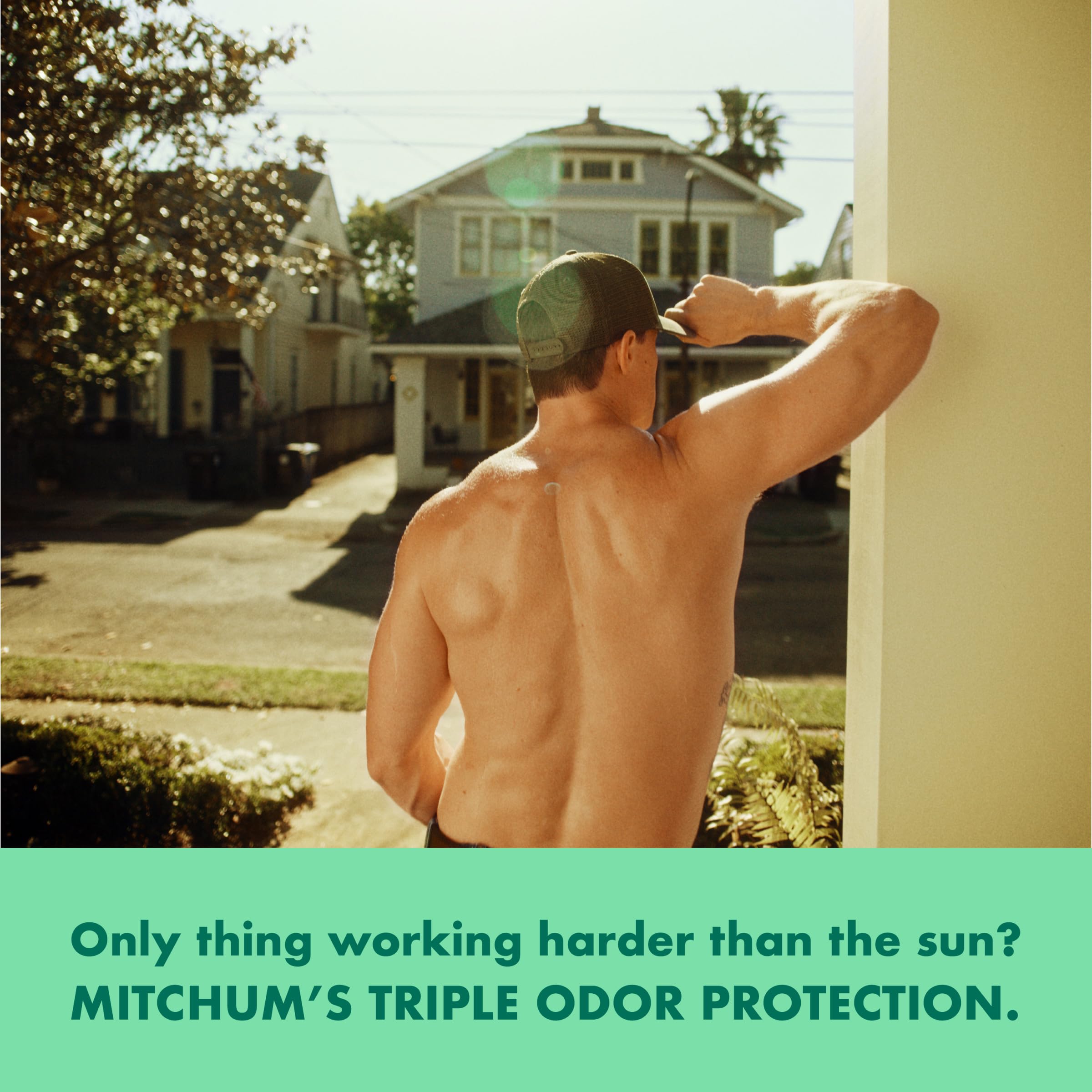 Mitchum clear gel goes on invisible with no white residue.