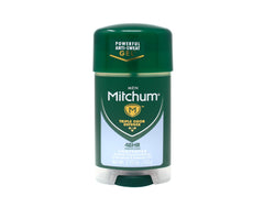 Mitchum Clear Gel Unscented application tip for easy underarm use.