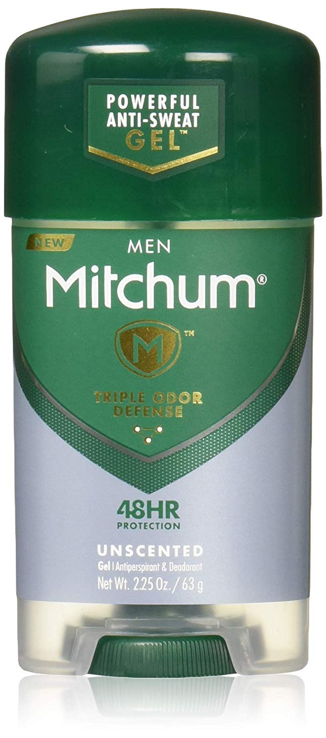 Mitchum Clear Gel Unscented travel-pack ready for trips and on-the-go protection.