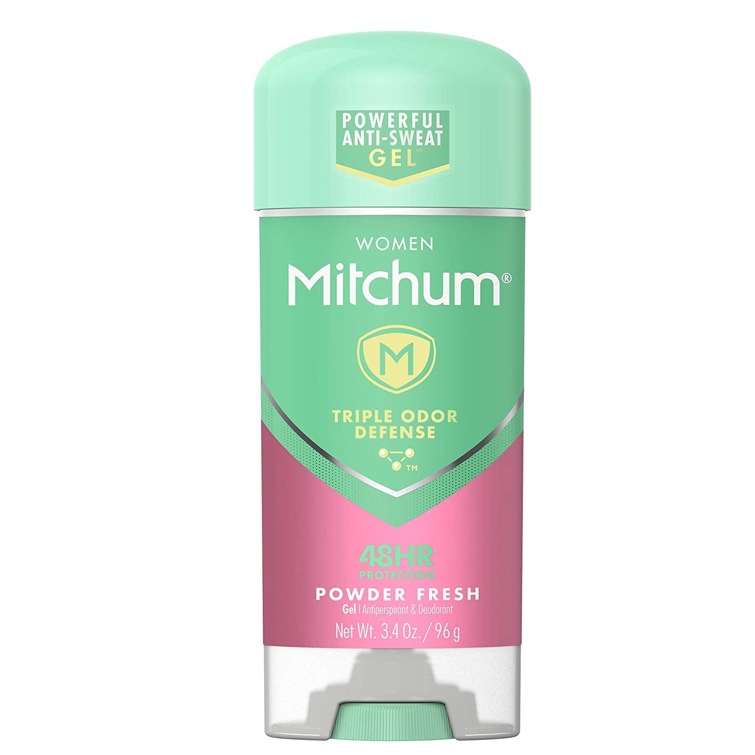 Mitchum for Women clear gel texture absorbs moisture without residue.