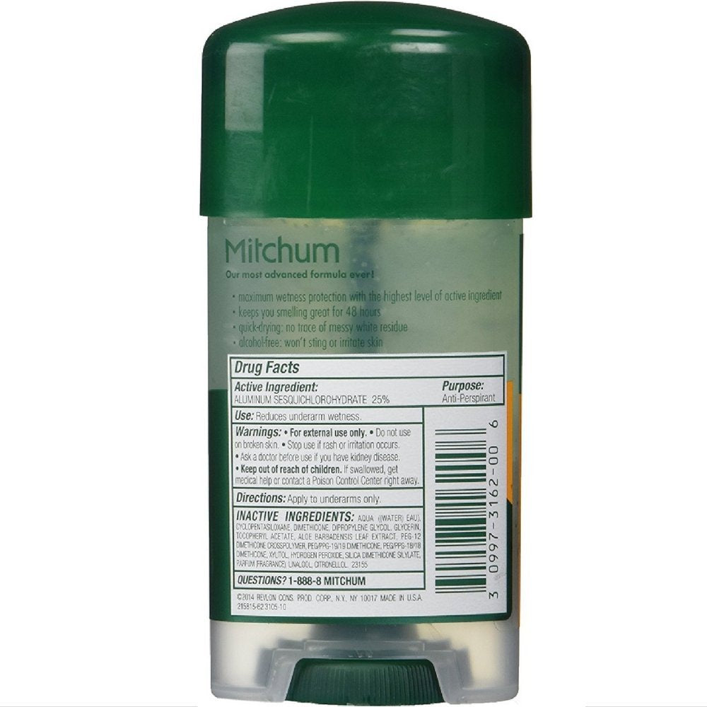 Mitchum Power Gel Sport application demonstrates quick-dry protection for active days.