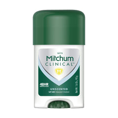 Close-up of Mitchum soft solid texture for smooth, even application