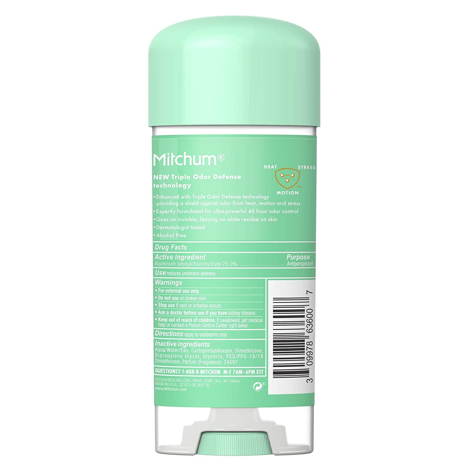 Three-pack bottles of Mitchum for Women provide convenient daily protection.