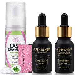 Miuffue lash shampoo concentrate bottle for deep cleansing prep