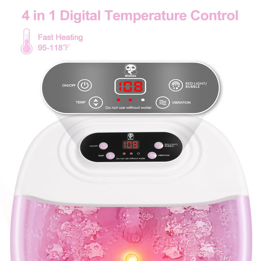 Miwhale foot spa massager with jets delivering soothing warmth