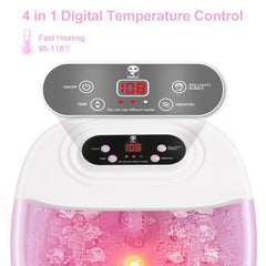 Miwhale foot spa massager with jets delivering soothing warmth
