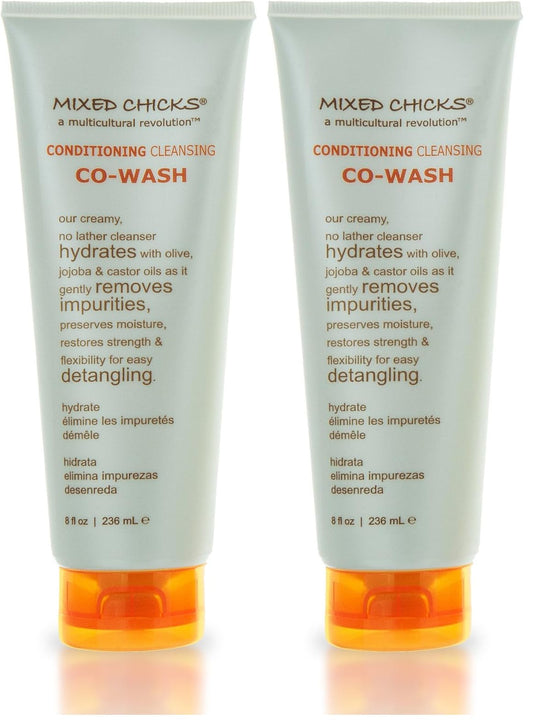 Mixed Chicks Conditioning Co-Wash bottle highlighting cleansing and detangling for curls