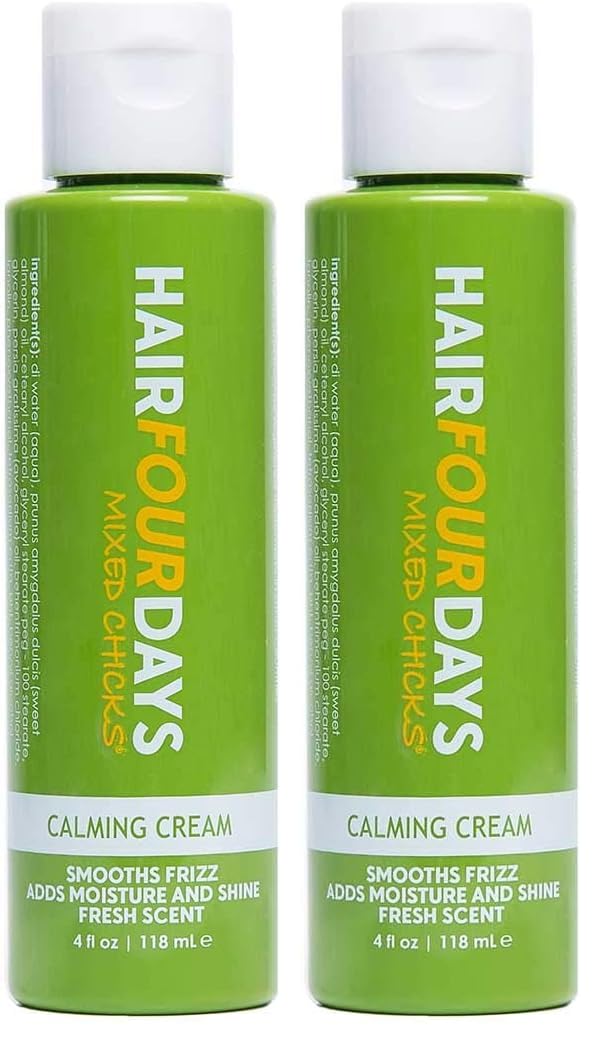 Mixed Chicks Four Days Calming Cream pack of two bottles smooths frizz