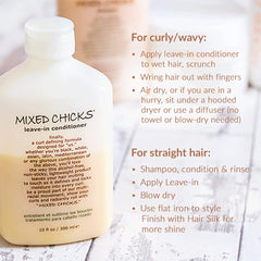 Mixed Chicks ingredient blend features silk amino acids and nourishing oils.