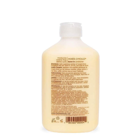 Mixed Chicks label closeup highlights cruelty-free, color-safe formula benefits.