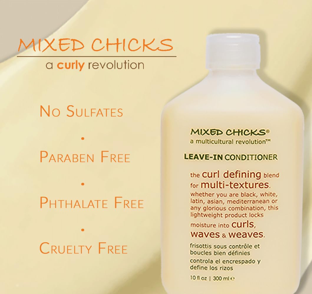Mixed Chicks smooth detangling visual emphasizes knot-free styling sessions.