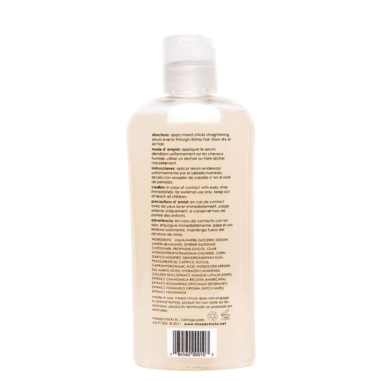 Mixed Chicks straightening serum pump dispenser for easy, controlled application