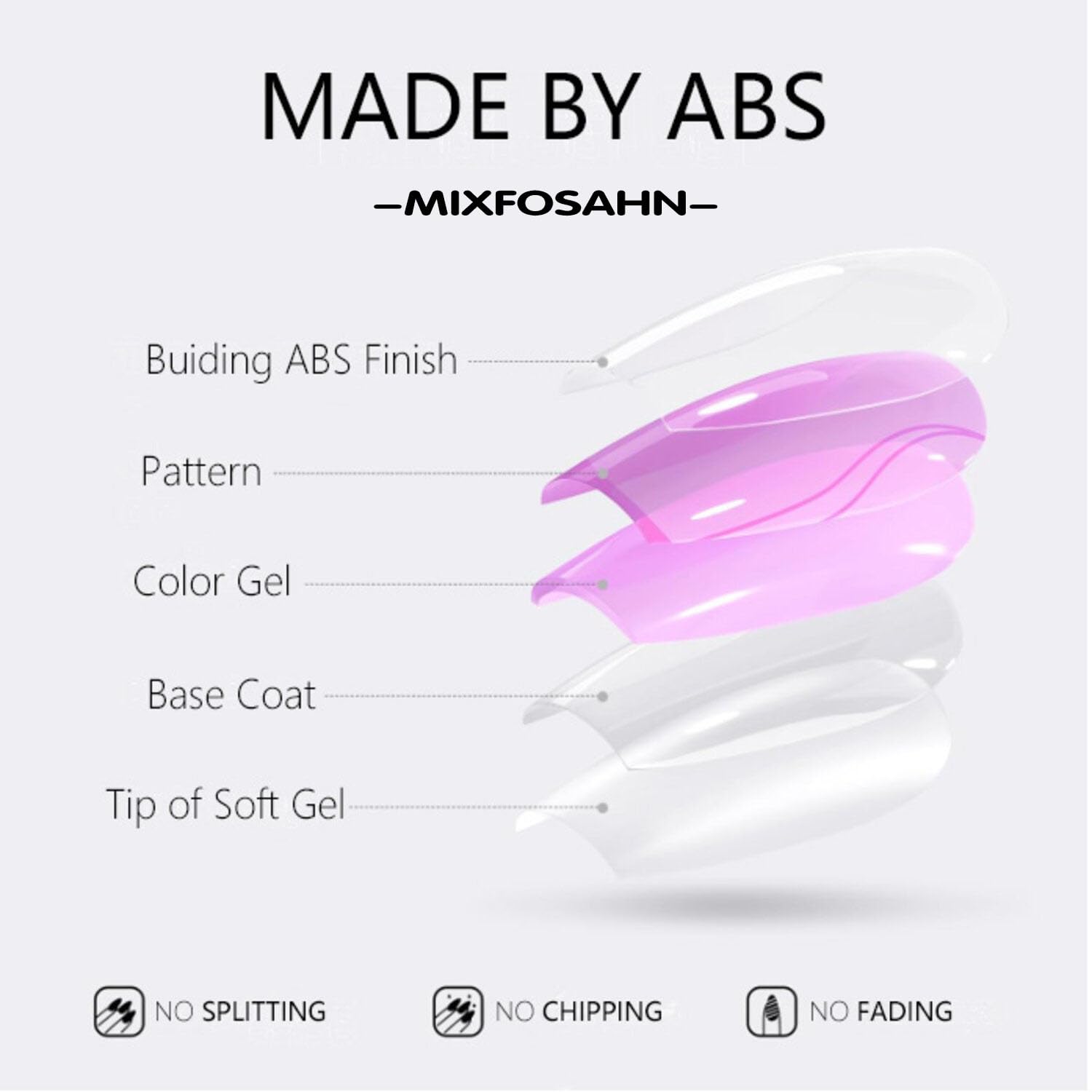 MIXFOSAHN jelly adhesive pack for quick application.