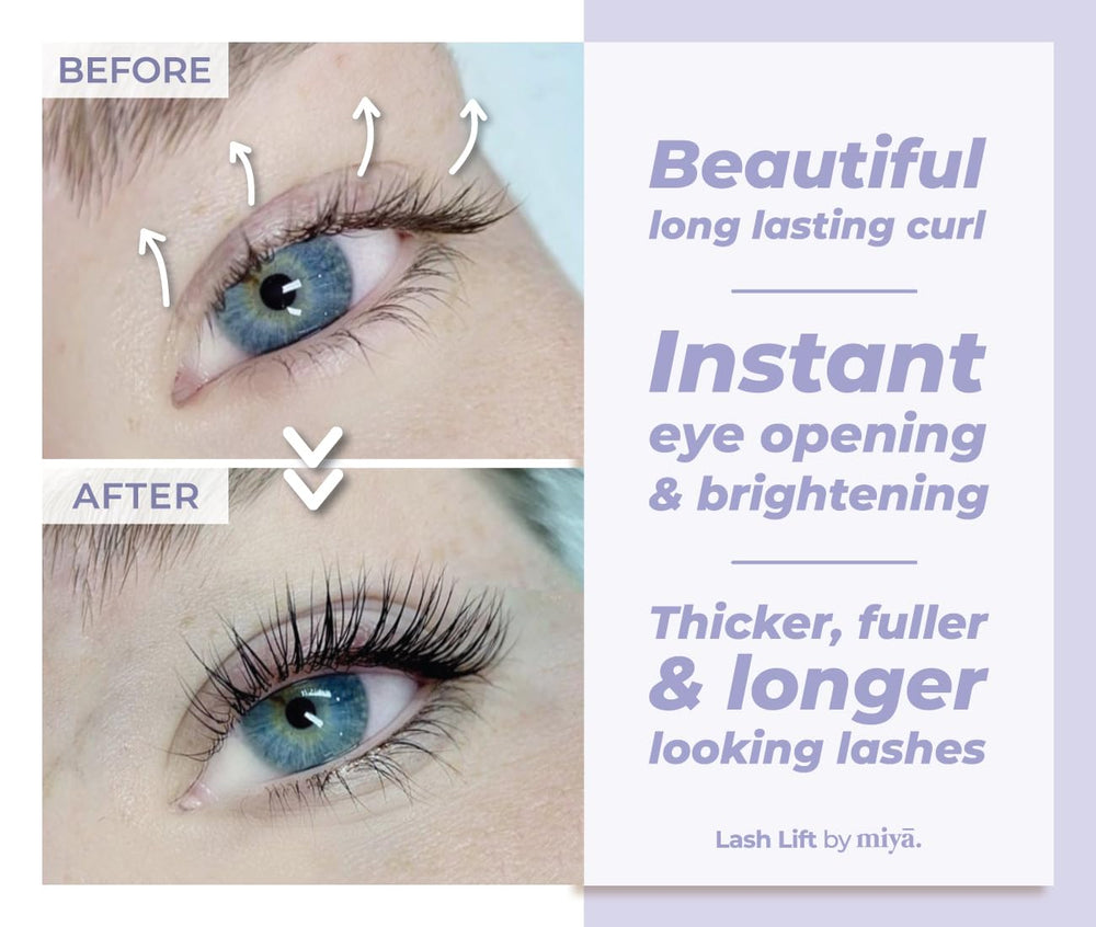 Miya Lash brow lamination kit setup for organized treatment